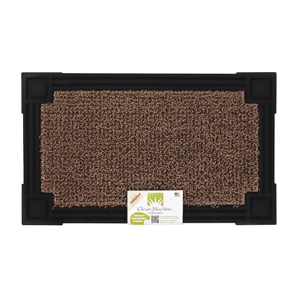Form & Function GrassWorx Clean Machine 18 in. W X 30 in. L Black/Brown Astroturf Door Mat 10374050 - main